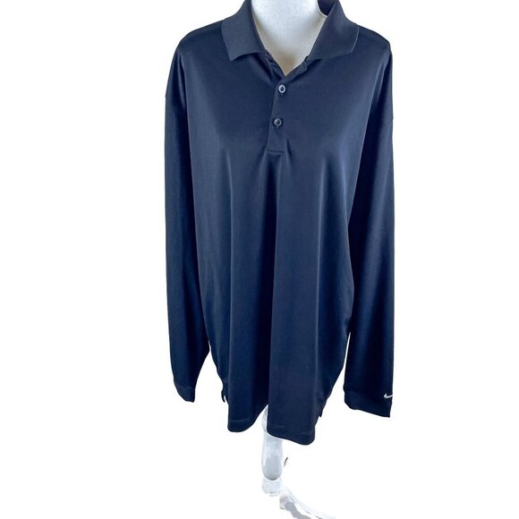 Nike Golf Dri Fit Polo Mens size XXL Long Sleeve 2x Golf Polo Shirt - Picture 1 of 8